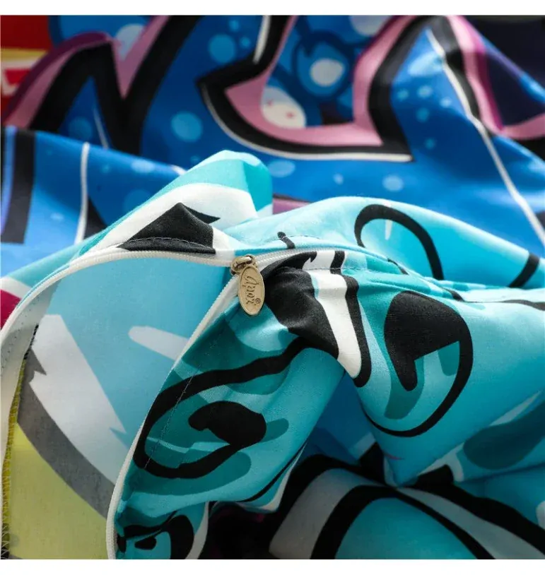 NOVINKA 2026 - OBLIEČKY S 3D EFEKTOM 140x200/70x90cm - GRAFITI