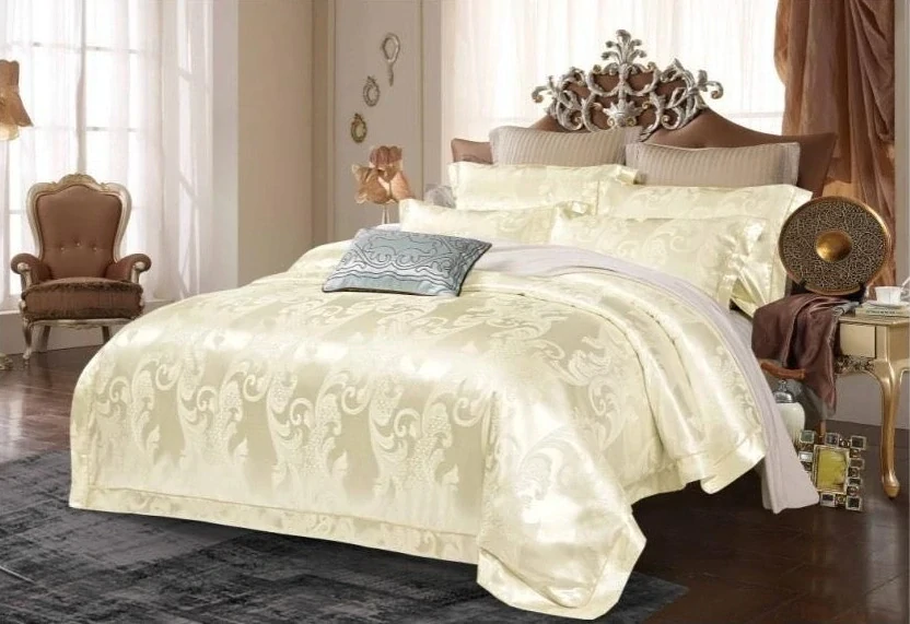 NOVINKA 2026 !  LUXUSNÍ ZÁMECKÉ SATÉNOVÉ POVLEČENÍ NA FRANCOUZSKOU PŘIKRÝVKU - ANGELÍNA  200x220 cm + PROSTĚRADLO ZDARMA !