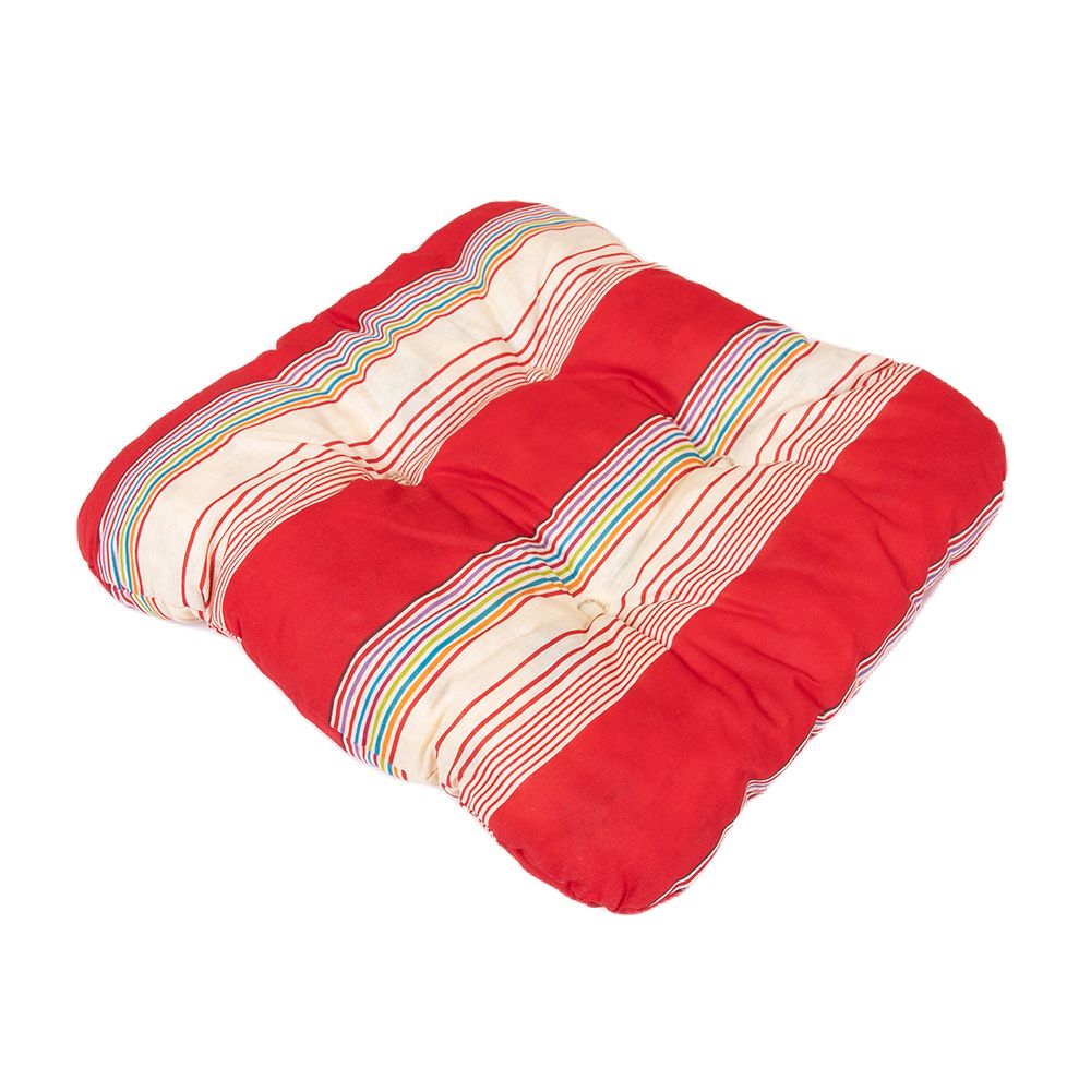 NOVINKA 2026 ! PODSEDÁKY NA ŽIDLE - ČERVENÉ PRUHY 40x40 cm