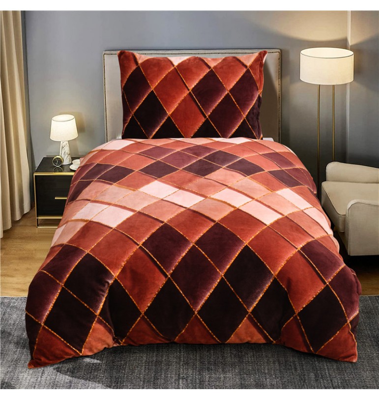 Ložní souprava Microdream-flanel PREMIUM 70x90/140x200cm - ADAM HNĚDÝ