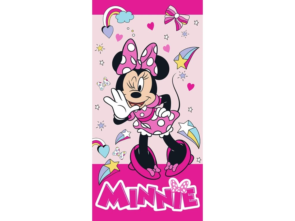 Osuška Minnie dúha 70/140cm