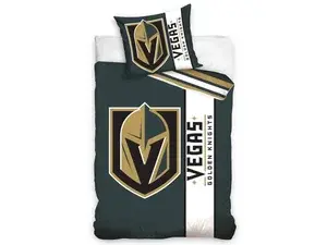 NOVINKA 2026 ! Bavlněné povlečení NHL - VEGAS GOLDEN KNIGHTS 140x200 / 70x90 cm
