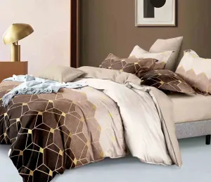 NOVINKA 2026 ! EXKLUSIVNÍ POVLEČENÍ TALODE NA FRANCOUZSKOU PŘIKRÝVKU 200x220 / 70x90cm - ATHÉNA BROWN