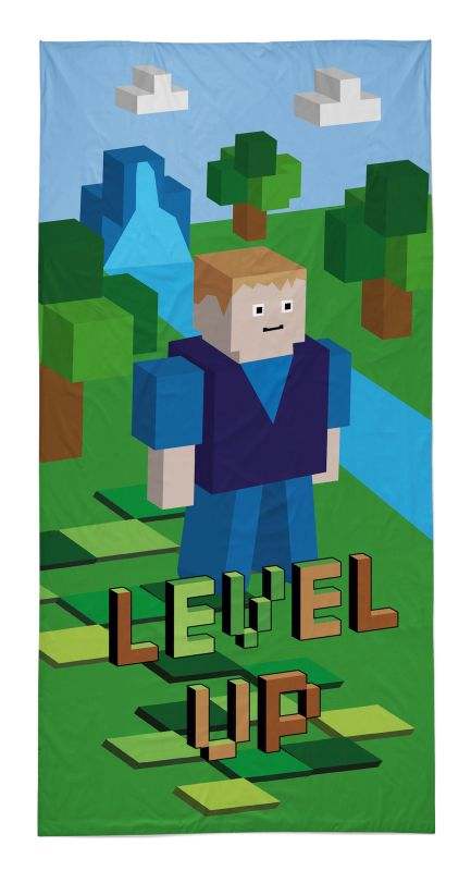 FROTÉ OSUŠKA MINECRAFT LEVEL UP 70x140 cm