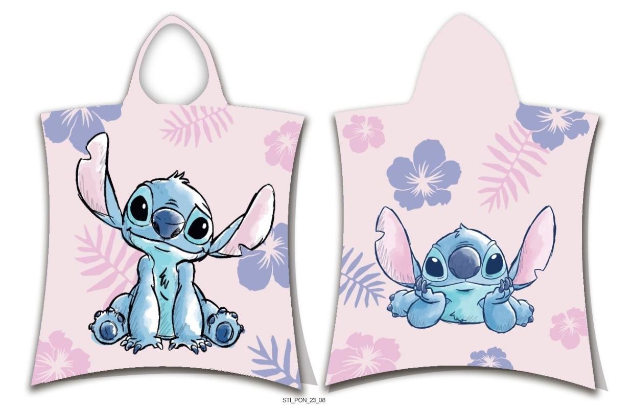 Detské Pončo Lilo & Stitch ružové 50/115 cm 