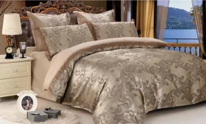 NOVINKA 2026 ! LUXUSNÍ ZÁMECKÉ SATÉNOVÉ POVLEČENÍ NA FRANCOUZSKOU PŘIKRÝVKU - KAČENKA  200x220 cm + PROSTĚRADLO ZDARMA !