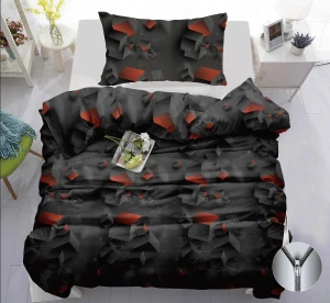 NOVINKA 2026 ! Exkluzivní bavlněné povlečení s 3D efektem – INFERNO 140x200/70x90 cm