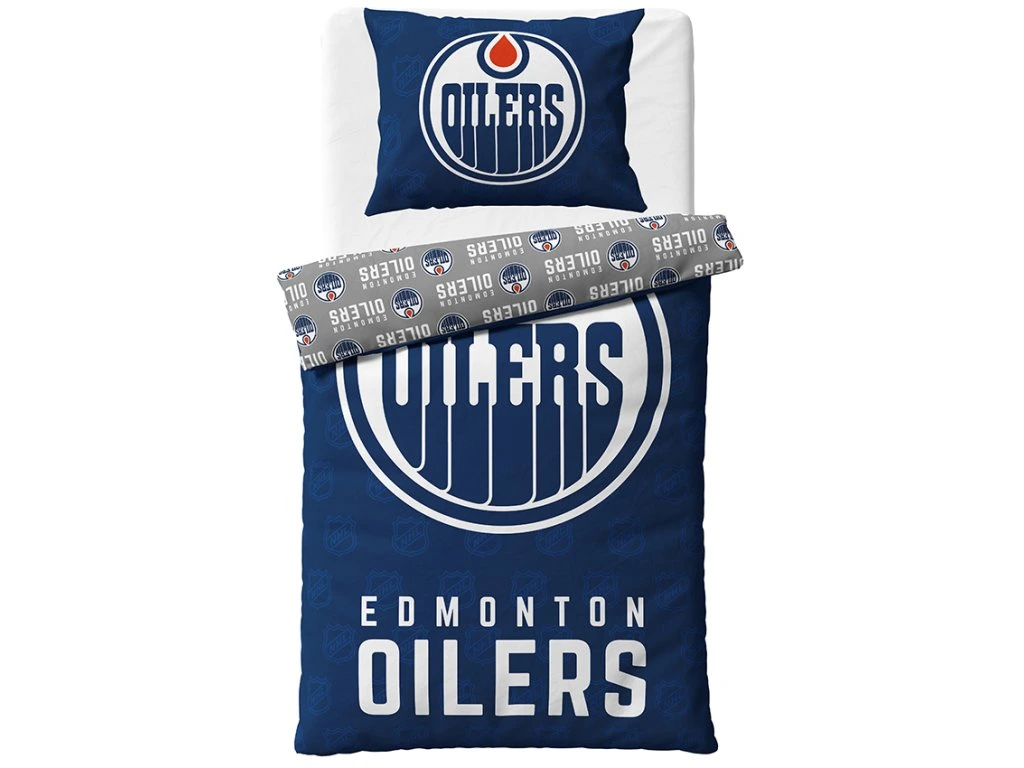 NOVINKA 2026 ! Bavlněné povlečení NHL - Edmonton Oilers  140x200 / 70x90 cm