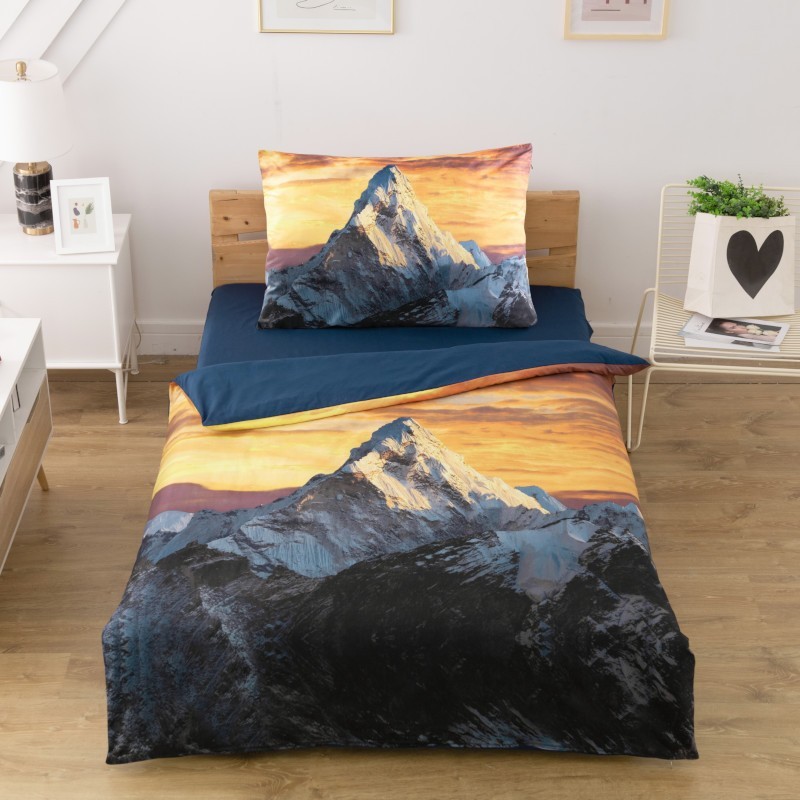 NOVINKA 2026 ! POVLEČENÍ S 3D EFEKTEM 140x200/70x90cm - HIMALÁJE
