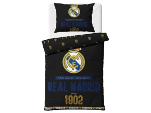 NOVINKA 2026! Oboustranné Bavlněné povlečení FOTBAL - REAL MADRID 140x200 / 70x90 cm