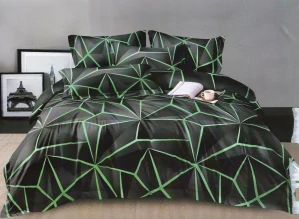 NOVINKA 2026 ! Luxusní bavlněné francouzské povlečení 200x220 cm - PENELOPÉ - GREEN + prostěradlo ZDARMA !