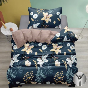 NOVINKA 2026 ! Exkluzivní oboustranné Bavlněné povlečení s 3D efektem 140x200/70x90 cm - LILY ELEGANCE 3D