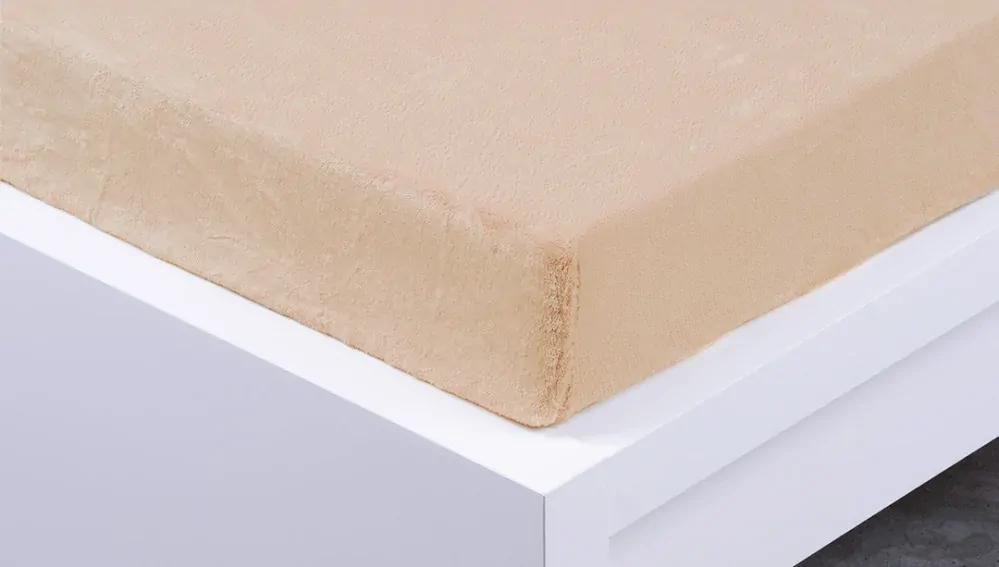 PROSTĚRADLO MIKROPLYŠ 90x200cm-BÍLÁ KÁVA