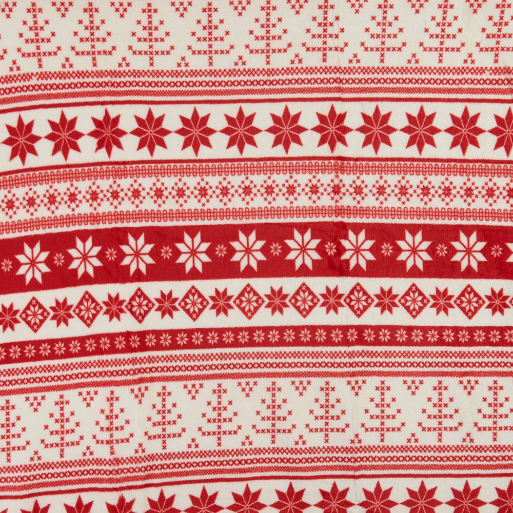 NOVINKA 2026 - DEKA MIKROFLANEL S BARANKOM 150x200cm - VIANOČNÁ HVIEZDA