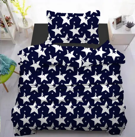  BAVLNĚNÉ POVLEČENÍ 140x200/70x90 cm - STARS 