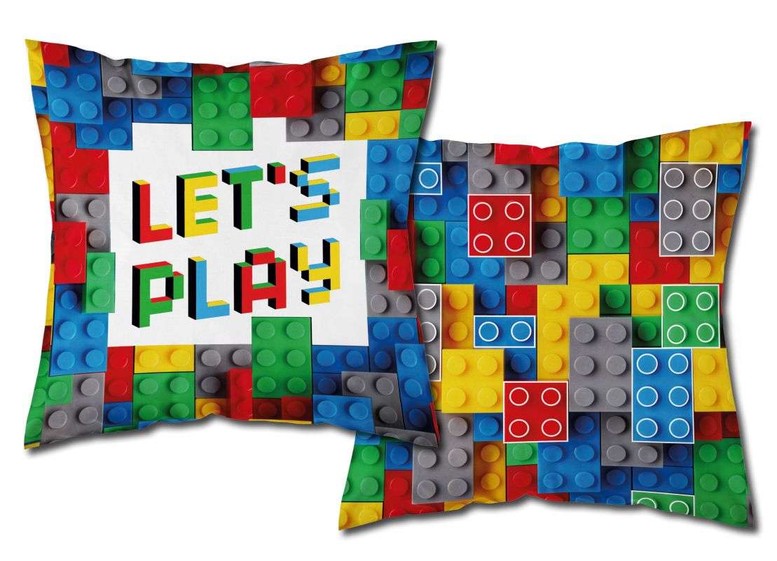 Vankúšik LEGO Kocky svietiace 40×40 cm – hravý doplnok pre fanúšikov LEGO