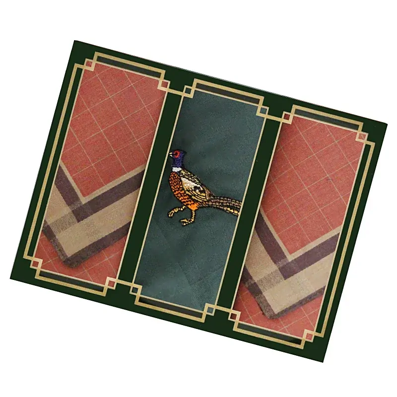 Pánské kapesníky 3 ks - mix BAŽANT - Dárkové balení