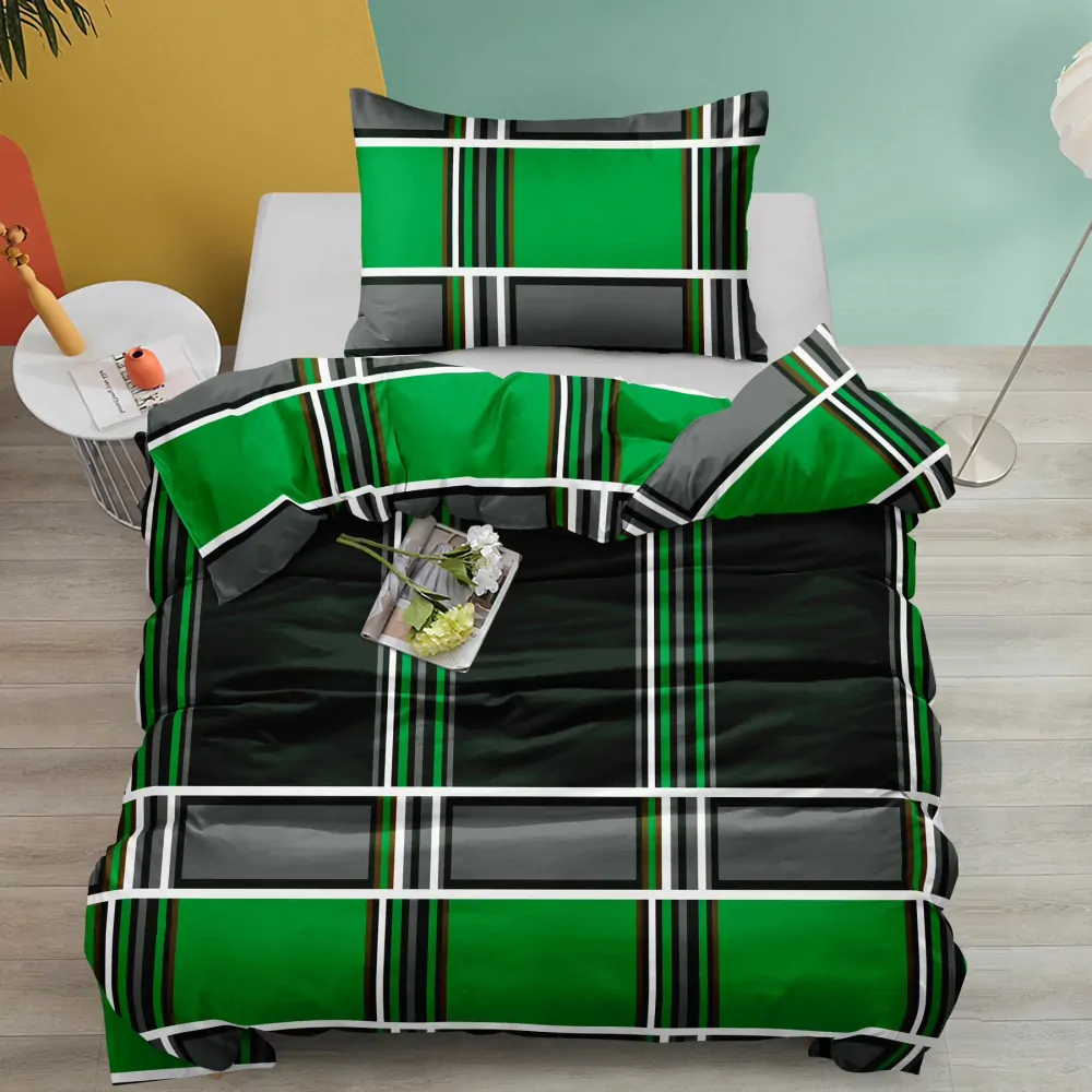 TOTÁLNÍ MASAKR CEN ! OBOUSTRANNÉ BAVLNĚNÉ POVLEČENÍ NA 1 POSTEL 140×200 / 70×90 cm – ZUZANKA ZELENÉ