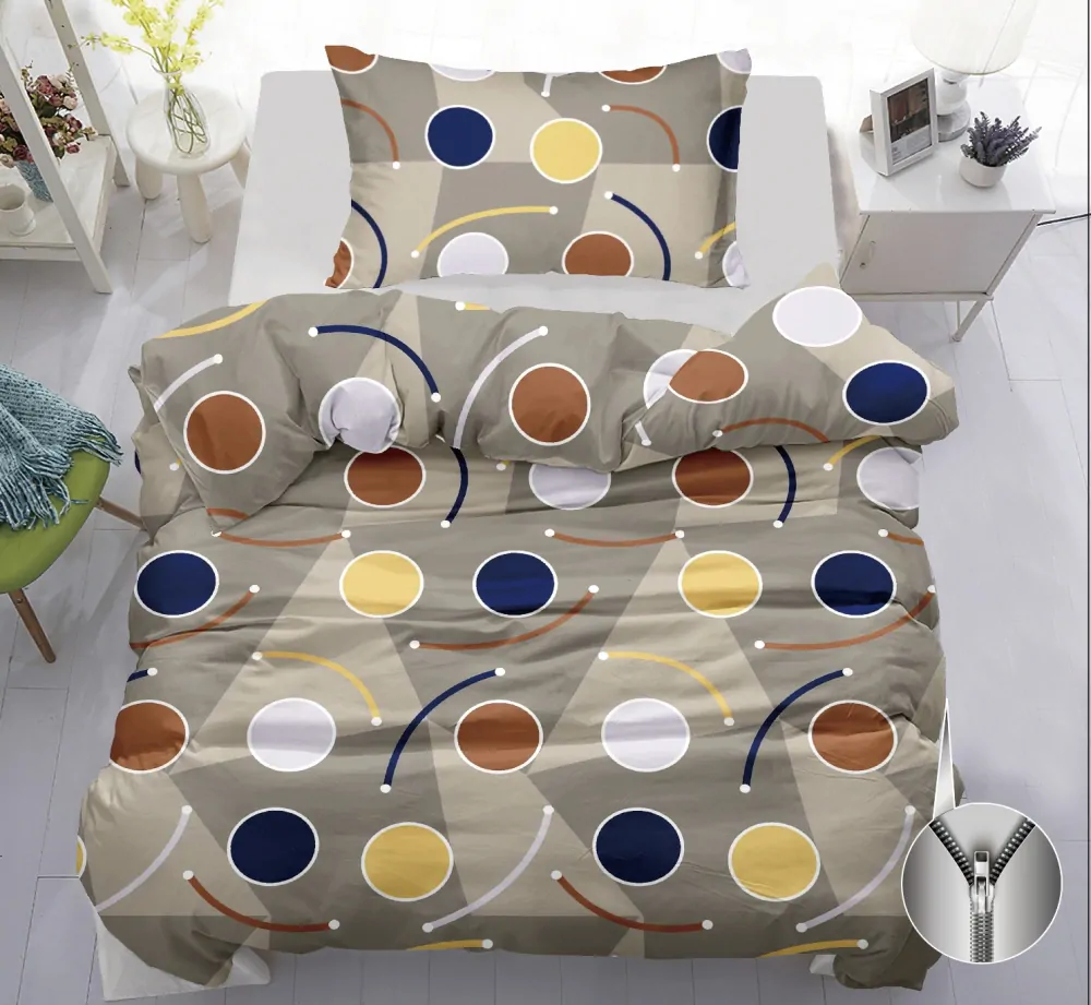 TOTÁLNY MASAKR CIEN - BAVLNENÉ OBLIEČKY 140x200/70x90 cm - PUNTÍKY