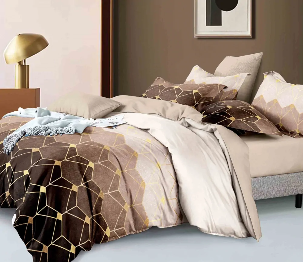 NOVINKA 2026 - EXKLUZÍVNE OBLIEČKY TALÓDE NA FRANCÚZSKU PRIKRÝVKU 200x220 / 70x90cm - ATHÉNA BROWN