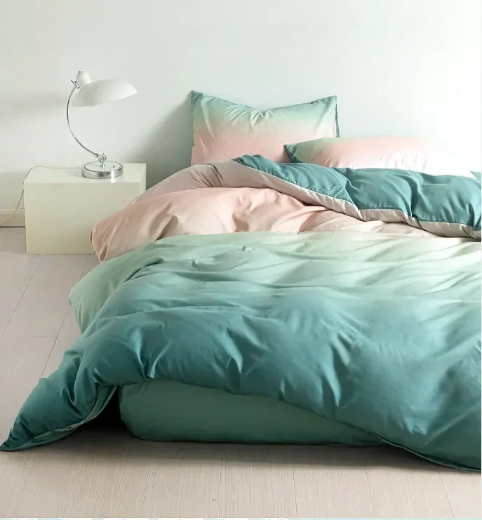 DOPRODEJ POSLEDNÍ KUSY  ! Sada povlečení s 3D efektem  AFRODITÉ - GREEN 140x200/70x90cm + POVLAK  POLŠTÁŘEK ZDARMA !