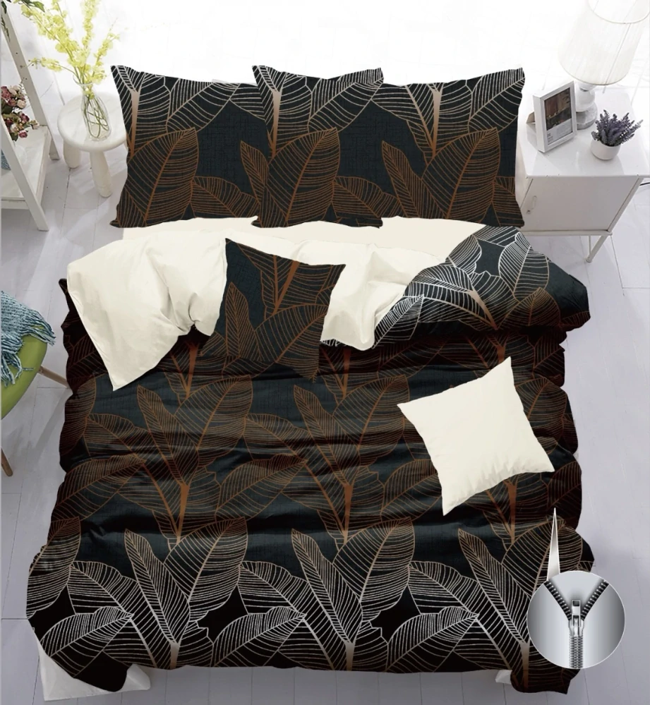 MEGA AKCE ! Luxusní oboustranné povlečení DUO na 2 postele 140x200/70x90 cm – BETTY , 100% bavlna + prostěradlo ZDARMA !