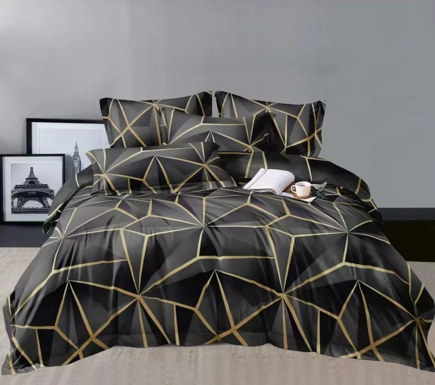 NOVINKA 2026 ! EXKLUZIVNÍ BAVLNĚNÉ POVLEČENÍ - PENELOPÉ GOLD 140x200/70x90cm  