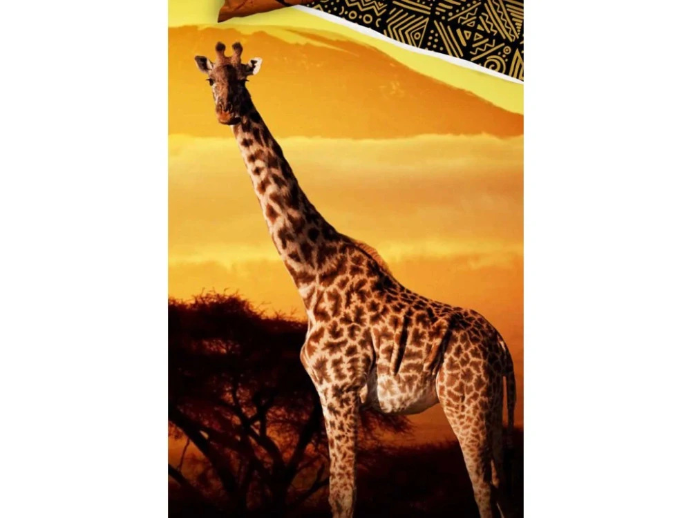 Novinka 2026 ! Bavlněné povlečení Žirafa – 140x200 / 70x90 cm