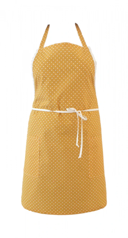 Kuchynská zástera Bodka žltá 