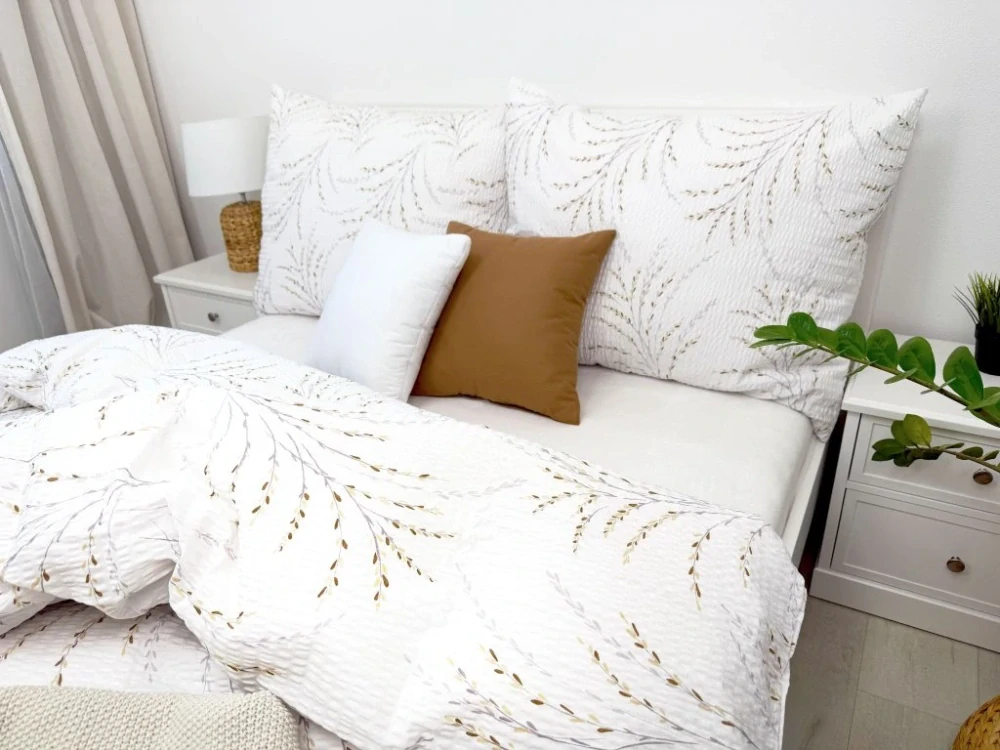 LUXUSNÉ PREDĹŽENÉ KREPOVÉ OBLIEČKY 140x220/70x90 - VRBA