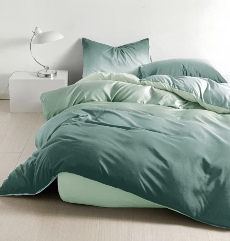  TOTÁLNY MASAKR CEN - LUXUSNÉ BAVLNENÉ OBOJSTRANNÉ OBLIEČKY na 2 postele 140x200/70x90 cm AFRODITÉ - ZELENÉ