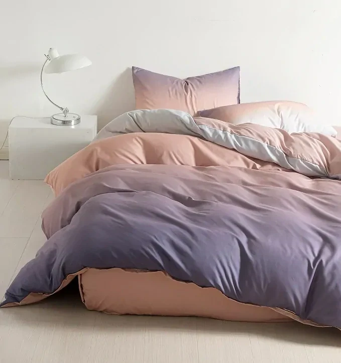  TOTÁLNY MASAKR CEN - LUXUSNÉ BAVLNENÉ OBOJSTRANNÉ OBLIEČKY na 2 postele 140x200/70x90 cm AFRODITÉ - FIALKOVÉ