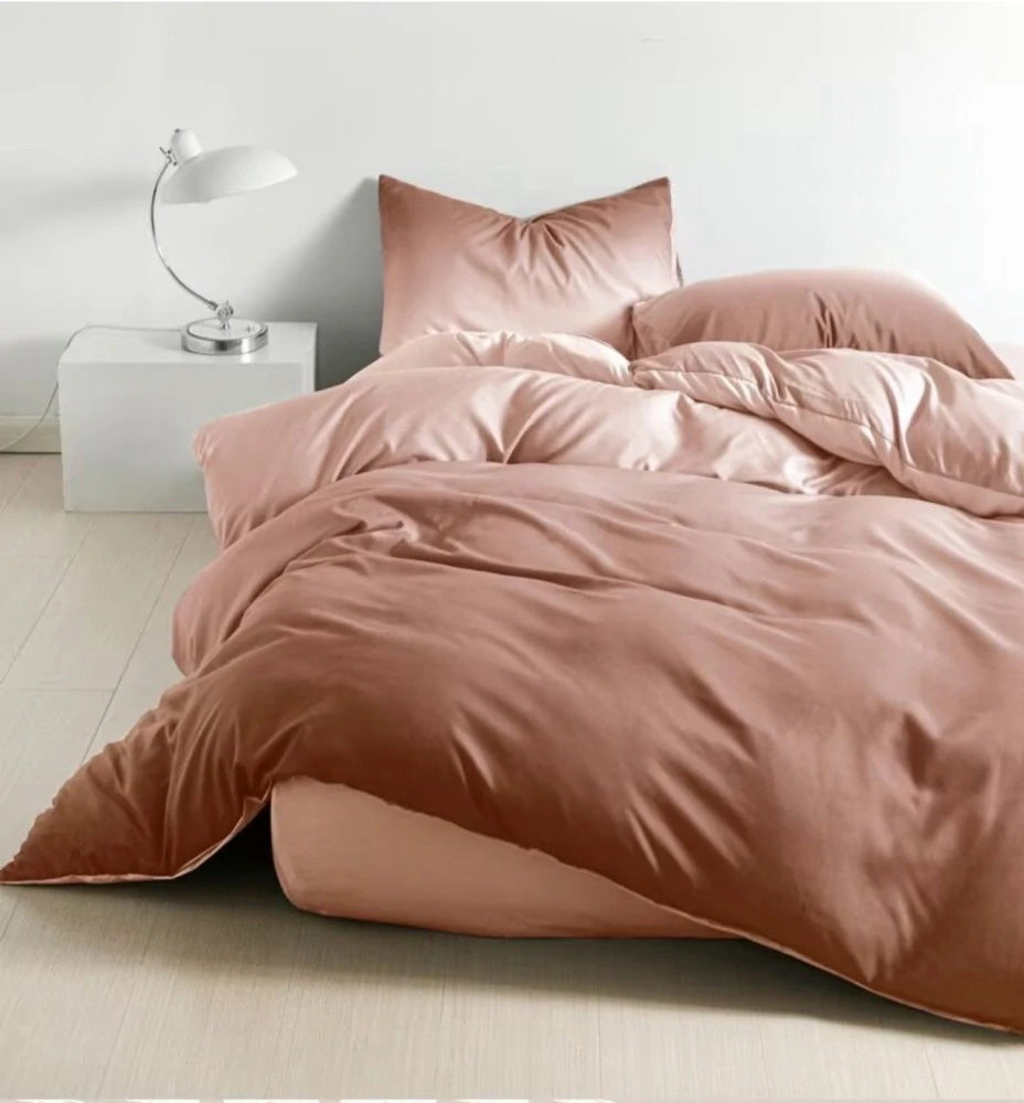 NOVINKA 2026 ! LUXUSNÍ BAVLNĚNÉ OBOUSTRANNÉ POVLEČENÍ na 1 postel 140x200/70x90 cm AFRODITÉ - HNĚDÉ + POVLAK  POLŠTÁŘEK ZDARMA !