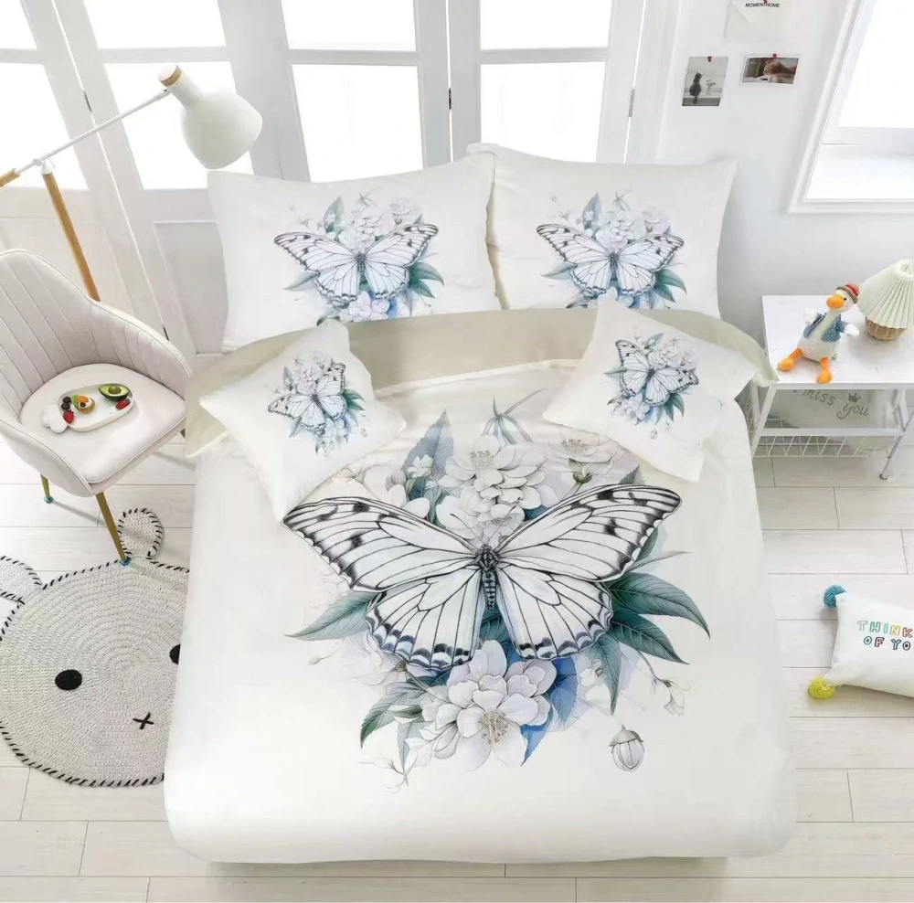 MOTÝLOVÉ 3D OBLIEČKY Z BAVLNY – MOTÝĽ č.5 140x200/70x90cm + vankúšik ZDARMA   