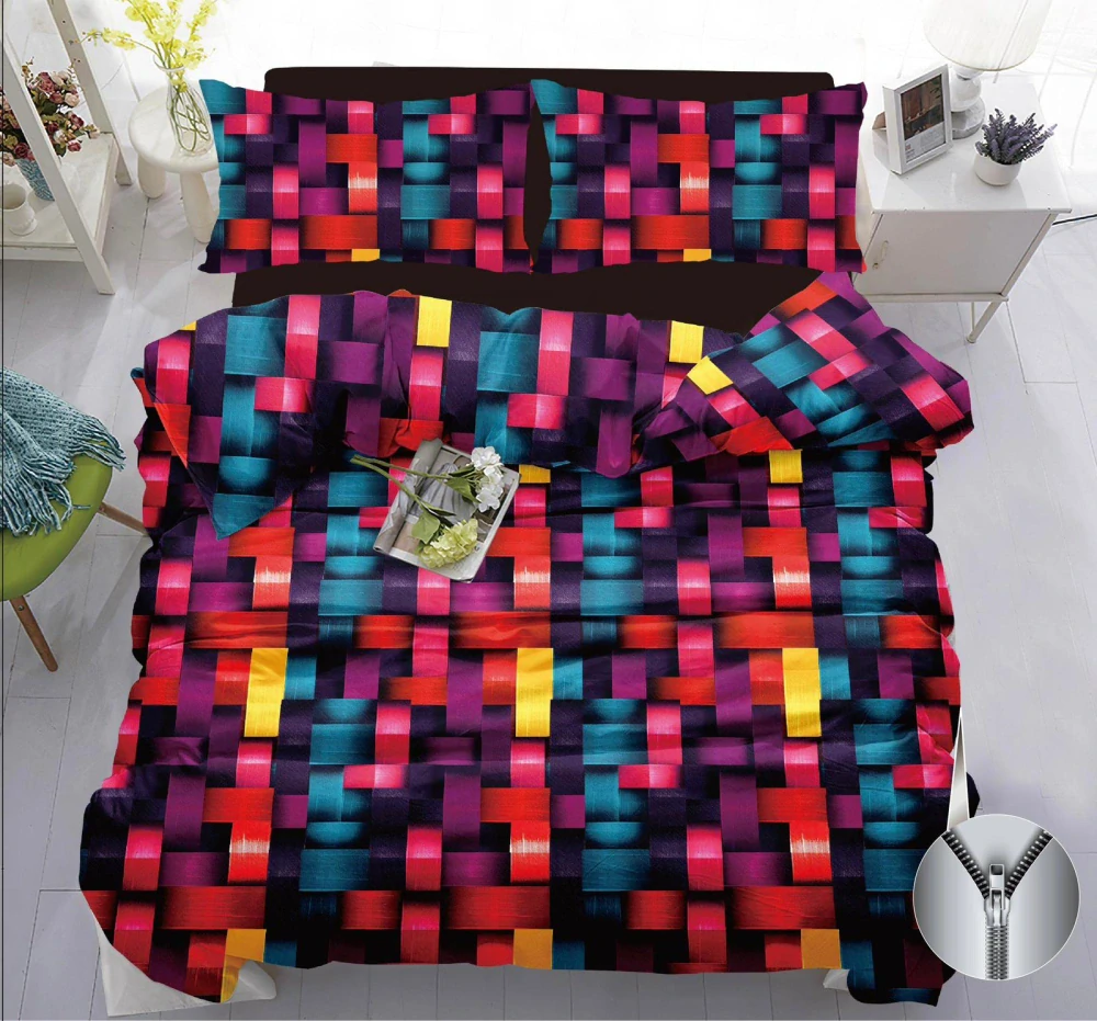 NOVINKA 2026 - EXKLUZÍVNE BAVLNENÉ OBLIEČKY OBLIEČKY NA FRANCÚZSKU PRIKRÝVKU 200x220 / 70x90cm - DUHOVÝ KOŠÍK