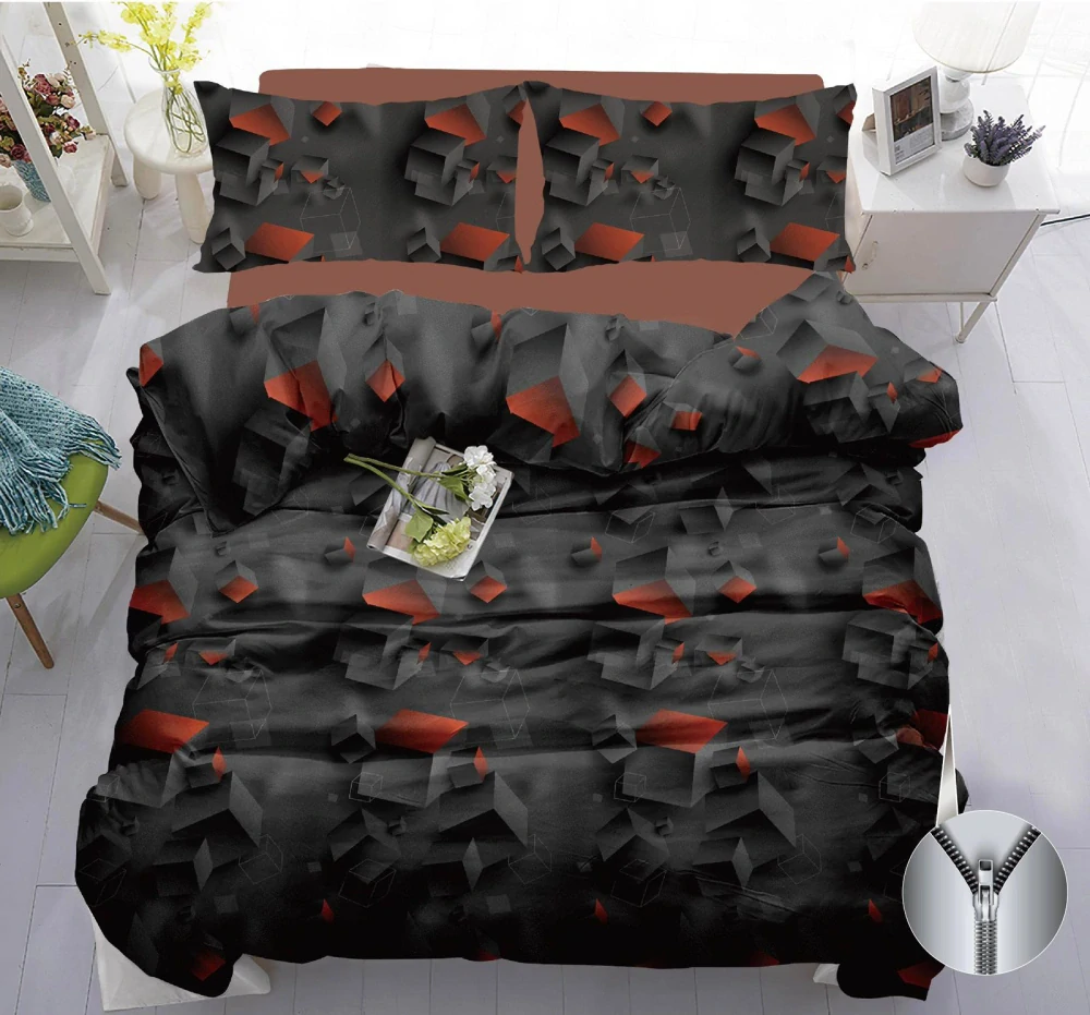 NOVINKA 2026 - LUXUSNÉ BAVLNENÉ OBLIEČKY na 2 postele 140x200/70x90 - INFERNO