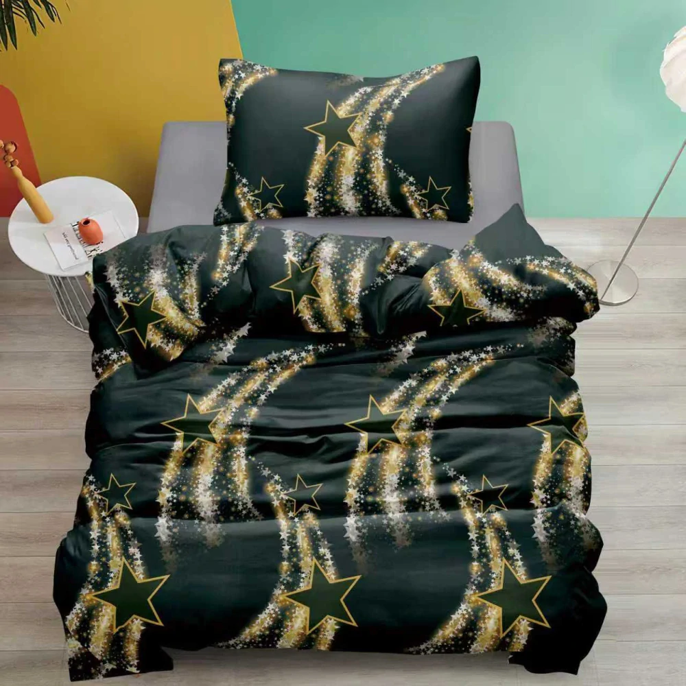 NOVINKA 2026 ! Exkluzivní oboustranné Bavlněné povlečení s 3D efektem 140x200/70x90 cm - HVĚZDNÁ DRÁHA