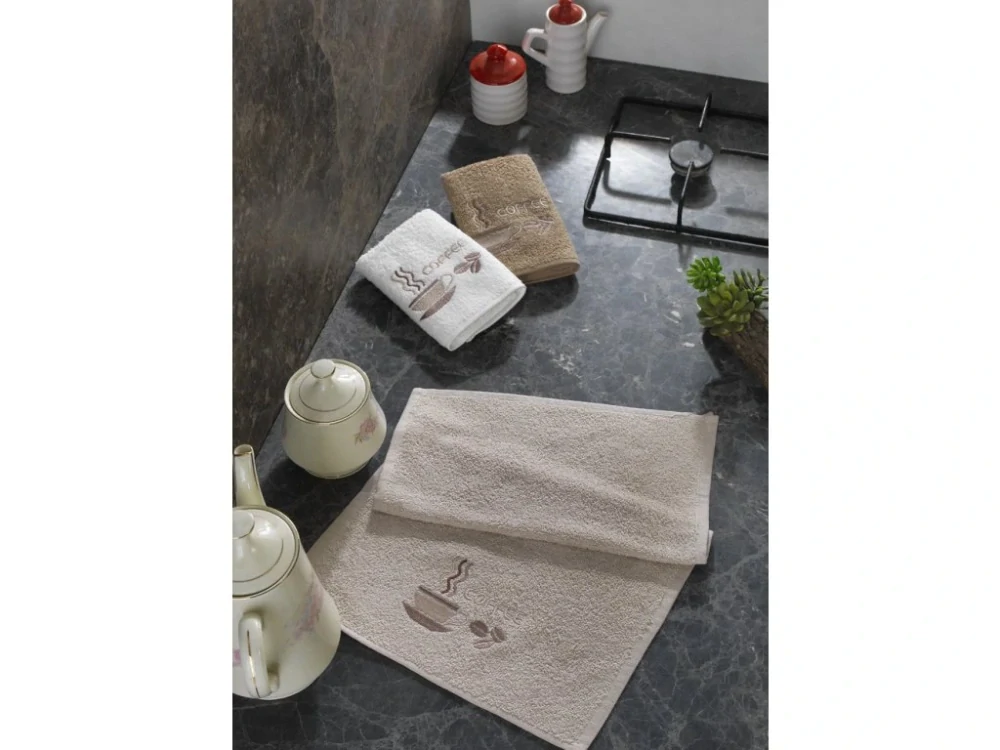 DÁRKOVÁ SADA FROTÉ RUČNÍČKŮ 3 KS - COFFEE