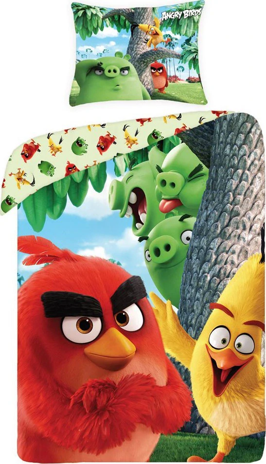 Povlečení ANGRY BIRDS - 100%Bavlna, 140/200, 70/90 cm140x200/70x90 cm