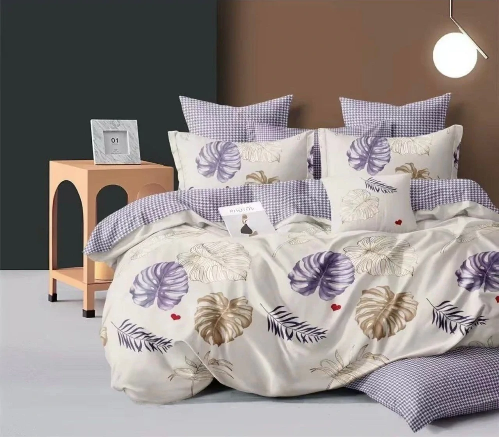 Novinka 2026 - Bavlnené obliečky s 3D efektom na 2 postele -140×200/70×90 cm – 100% bavlna - LEONA + prestieradlo zadarmo