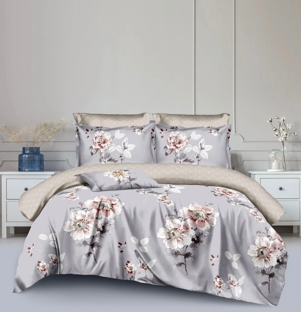 Novinka 2026 - Bavlnené obliečky s 3D efektom na 2 postele -140×200/70×90 cm – 100% bavlna - EMÍLIA + prestieradlo zadarmo