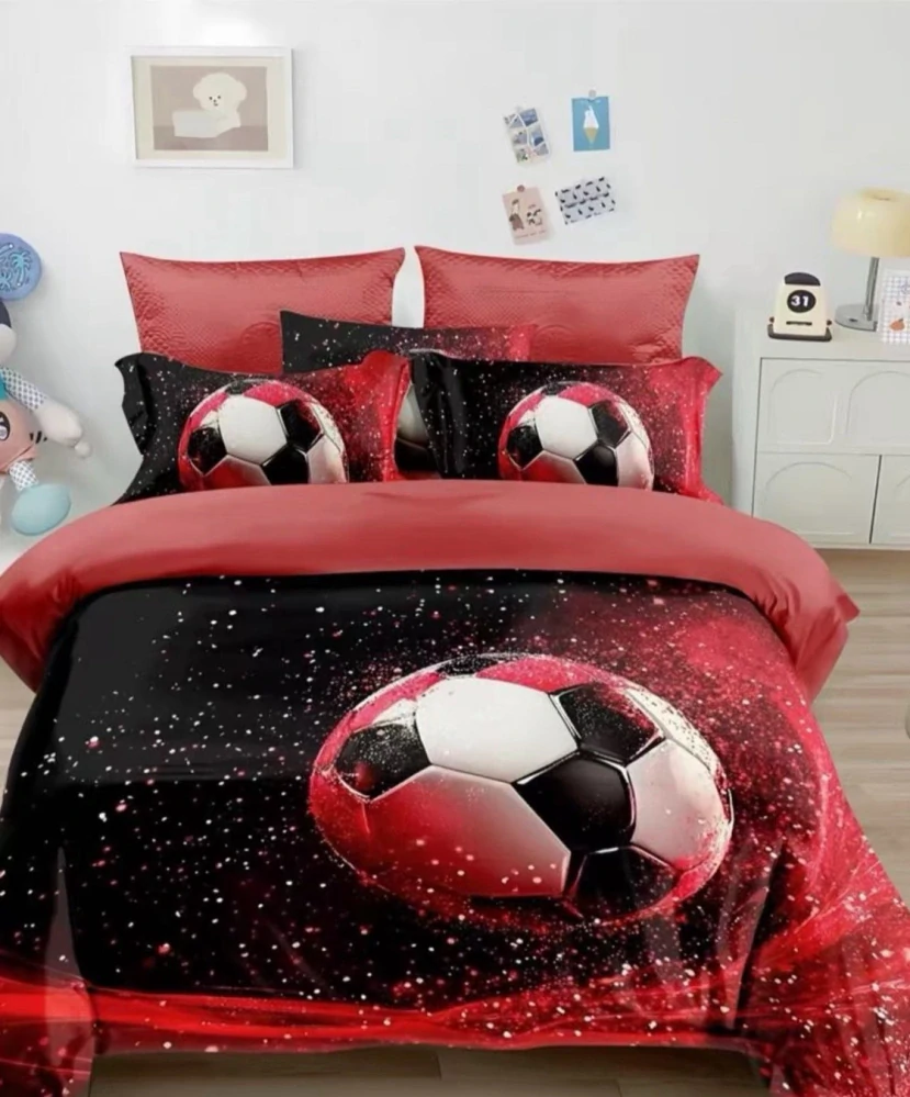 Fotbalové 3D povlečení z bavlny FOTBAL č.11 140x200/70x90cm + polštářek ZDARMA !   