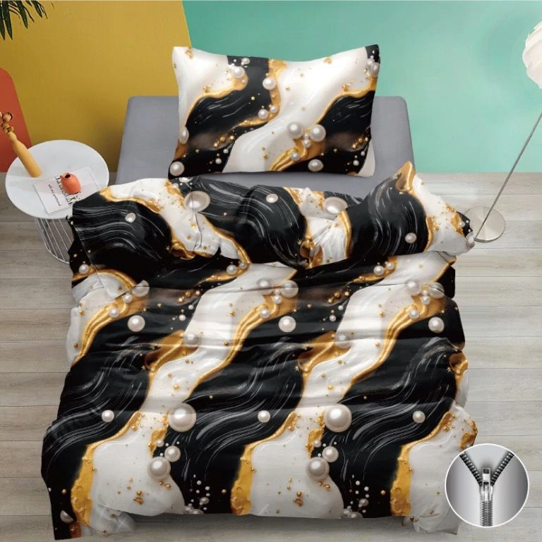 NOVINKA 2026 - Exkluzívne obojstranné Bavlnené obliečky s 3D efektom 140x200/70x90 cm - RENATA