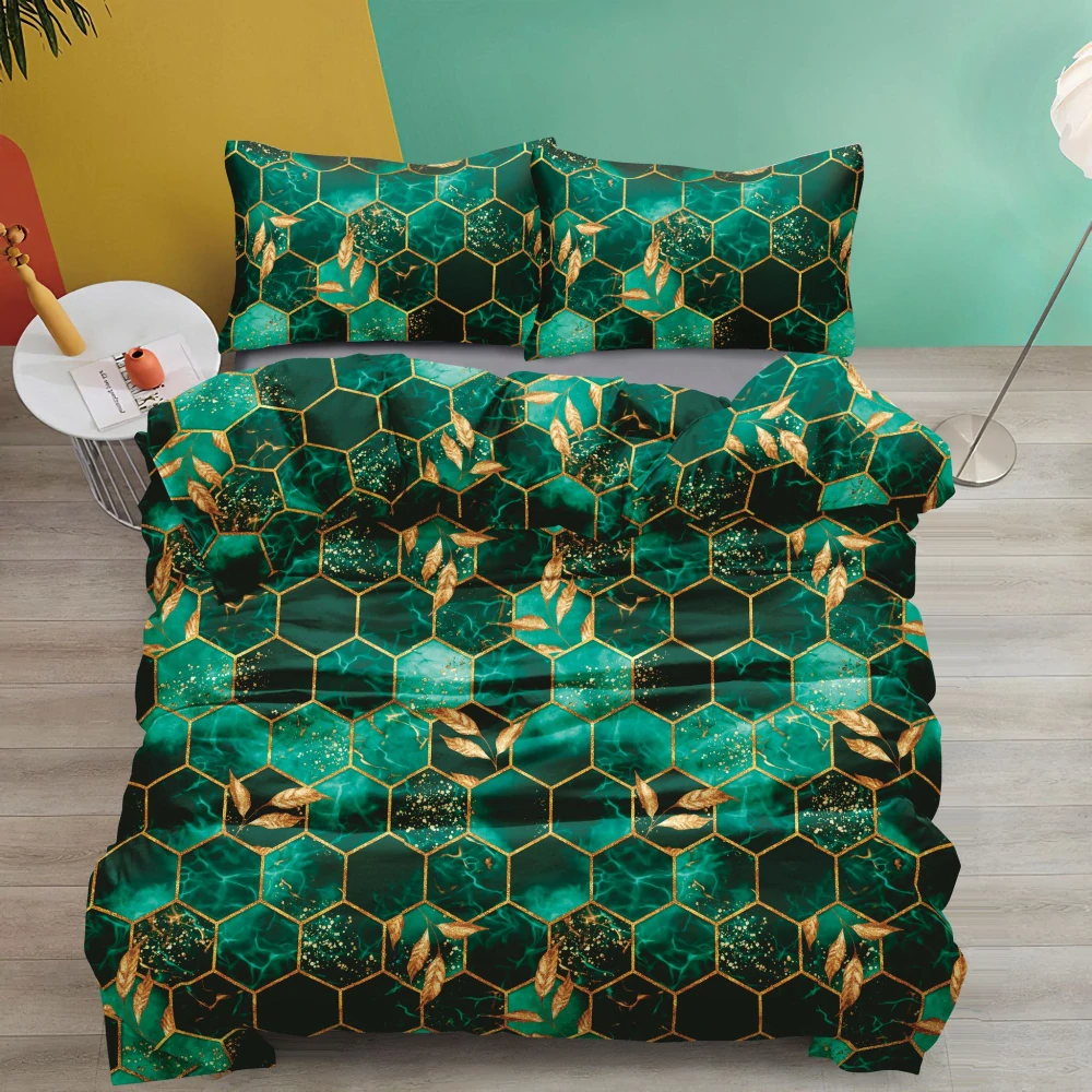 NOVINKA 2026 ! EXKLUZIVNÍ OBOUSTRANNÉ BAVLNĚNÉ POVLEČENÍ NA FRANCOUZSKOU PŘIKRÝVKU 200x220 / 70x90cm - PLÁSTVE ZELENÉ