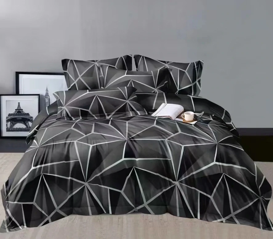 NOVINKA 2026 ! LUXUSNÍ BAVLNĚNÉ POVLEČENÍ TALODE na 2 postele 140x200/70x90 - PENELOPÉ GRAY