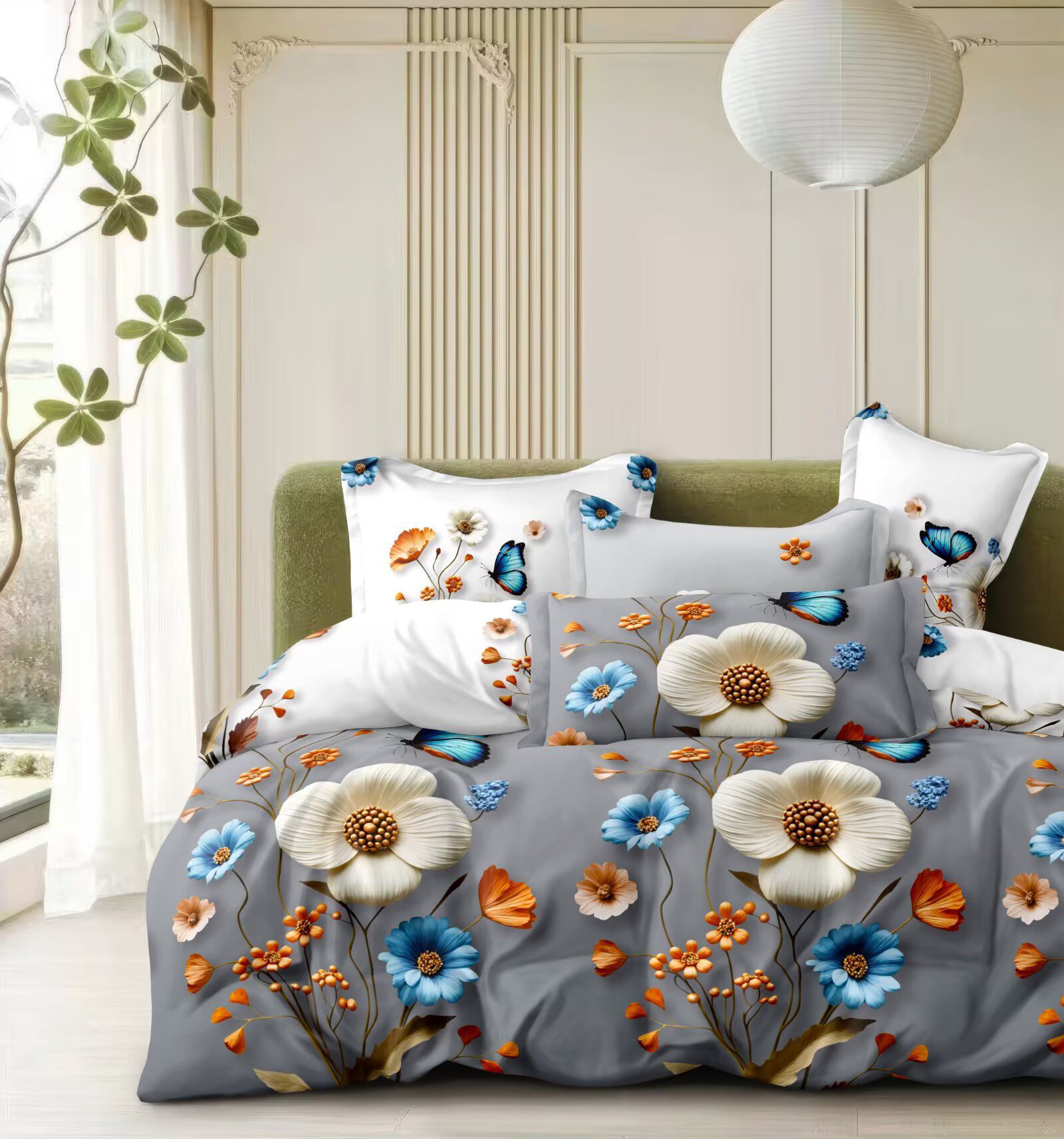 NOVINKA 2026 ! EXKLUZIVNÍ OBOUSTRANNÉ BAVLNĚNÉ POVLEČENÍ NA FRANCOUZSKOU PŘIKRÝVKU 200x220 / 70x90cm - JARMIL