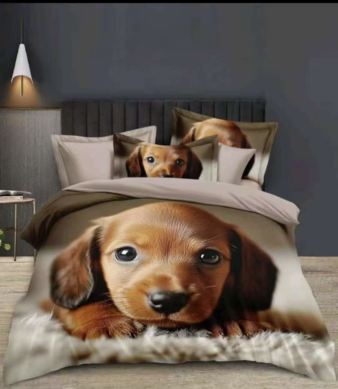 Novinka 2026 – Roztomilé 3D povlečení 140x200/70x90 cm – Psí miminko + povlak na polštářek ZDARMA