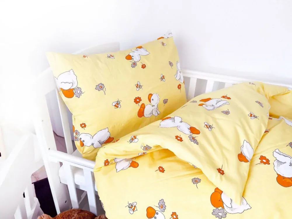 POVLEČENÍ DO  POSTÝLKY 90x135 / 45x65 cm - KAČENKY