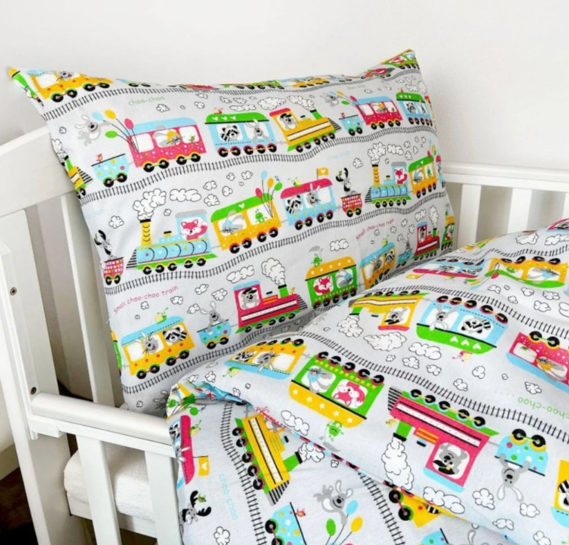 POVLEČENÍ DO  POSTÝLKY 90x135 / 45x65 cm - MAŠINKY