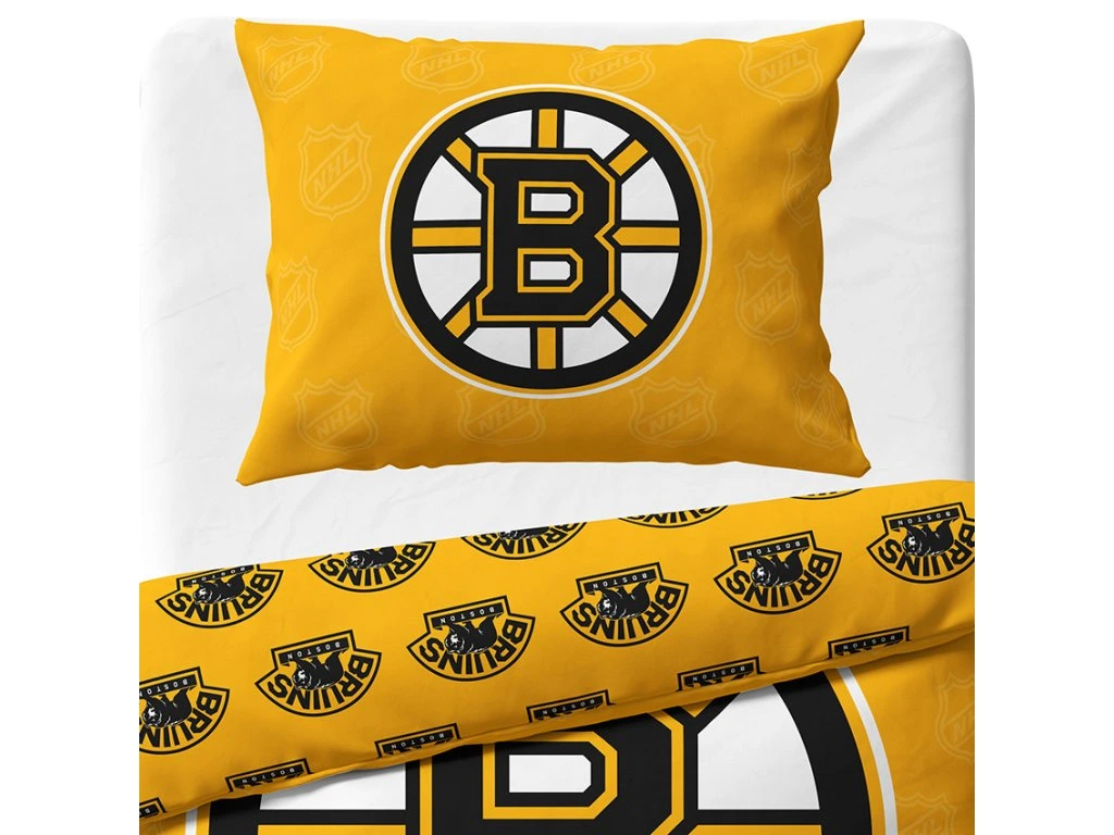 NOVINKA 2026 - Bavlnené obliečky NHL - Boston Bruins 140x200/70x90 cm